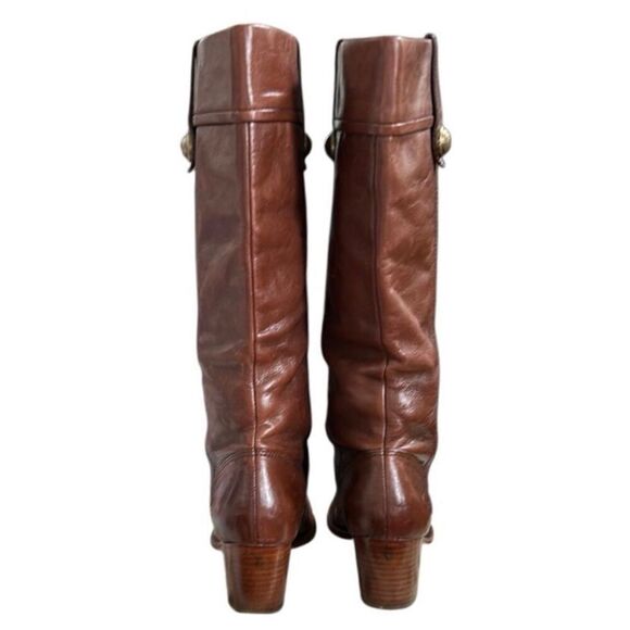 Coach 1941 Fayth Women’s 5.5 Brown Leather Boots - Picture 3 of 14